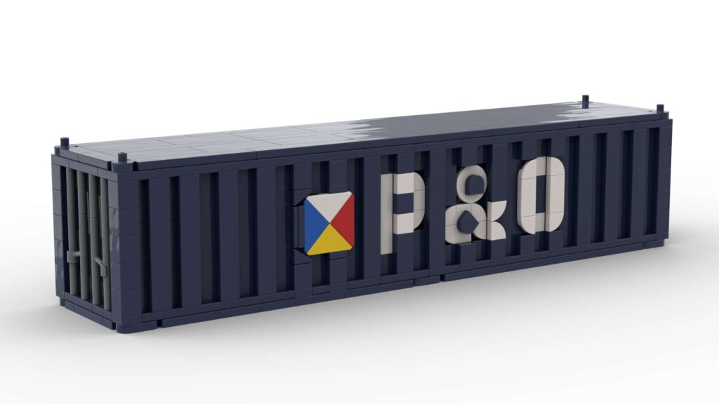 Puto Container P&O Container 40ft – Open L-Gauge